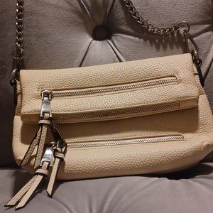 Leather crossbody white